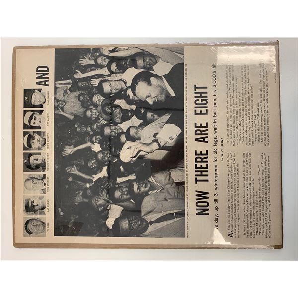 Stan Musial 3000 Hits Magazine Page. 1958