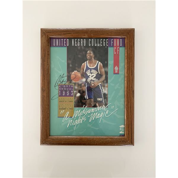 Magic Johnson signed United Negro College Fund program