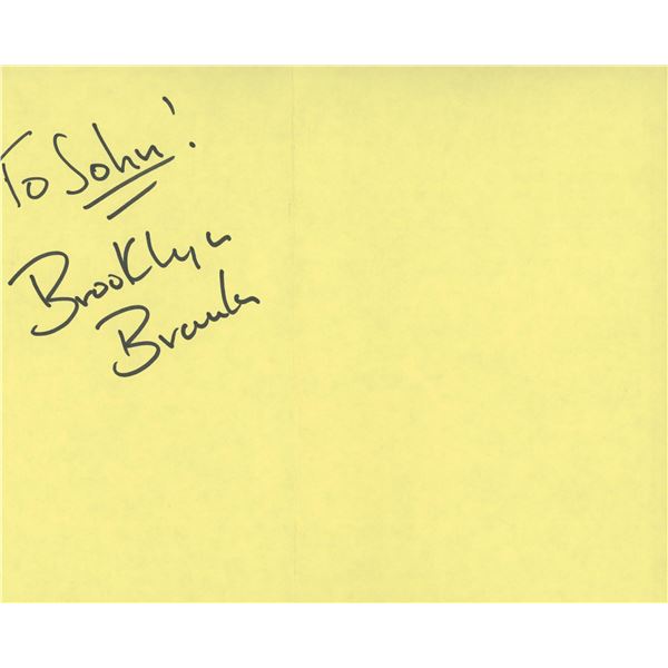 WWE The Brooklyn Brawler  signed flyer