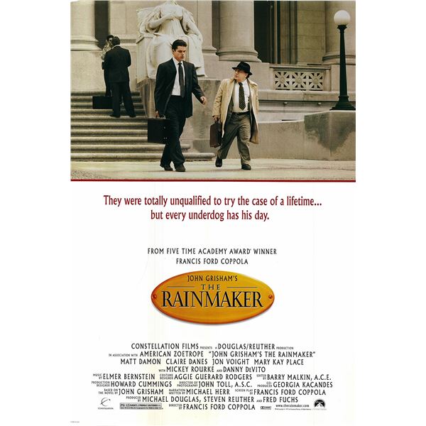 The Rainmaker 1997 original movie poster