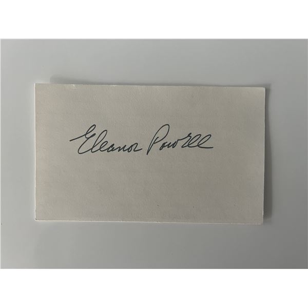 Eleanor Powell original signature