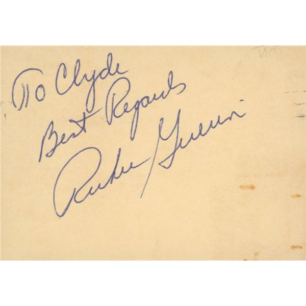 Richie Guerin original signature