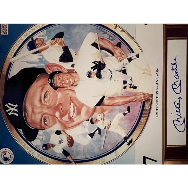 Mickey Mantle signed photo