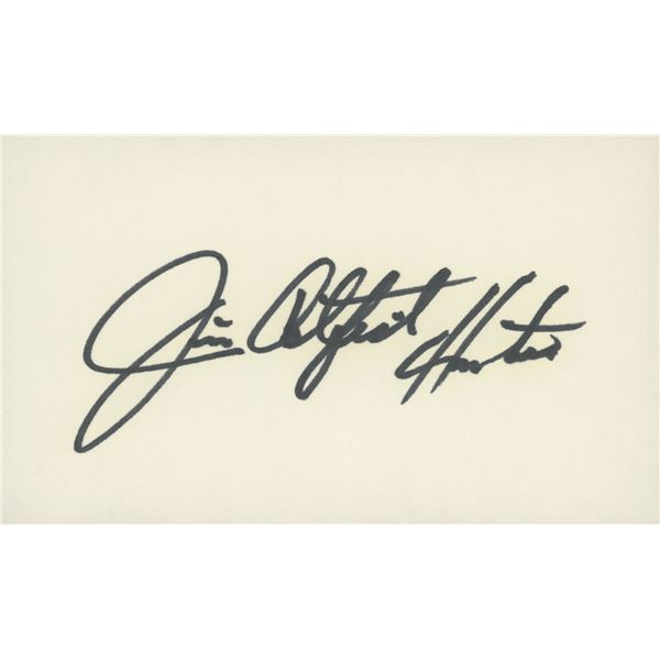 Jim "Catfish" Hunter original signature