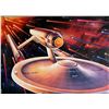 Image 1 : Rare Star Trek 1991 illustration of Enterprise NCC 1701 by Drew Struzan original movie poster