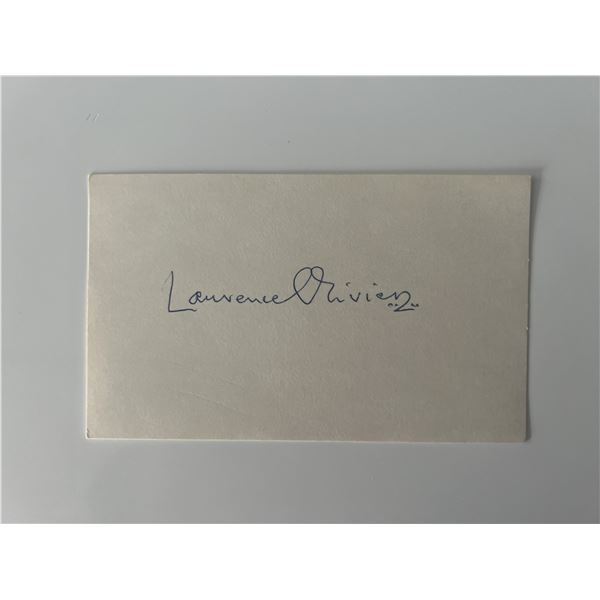 Sir Lawrence Olivier original signature