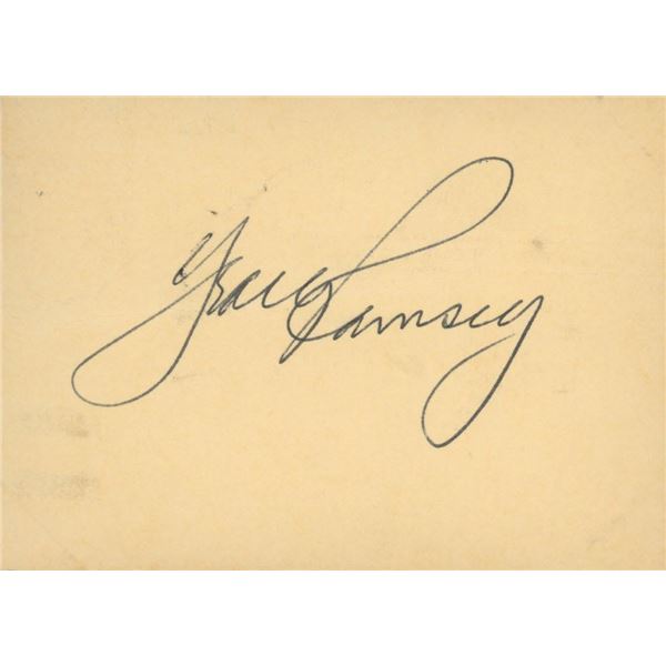 Jack Ramsay original signature