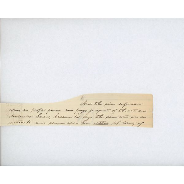 Abraham Lincoln historical cut. GFA Authenticated