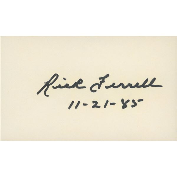 Rick Ferrell original signature