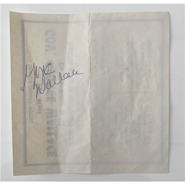 George Wallace original signature