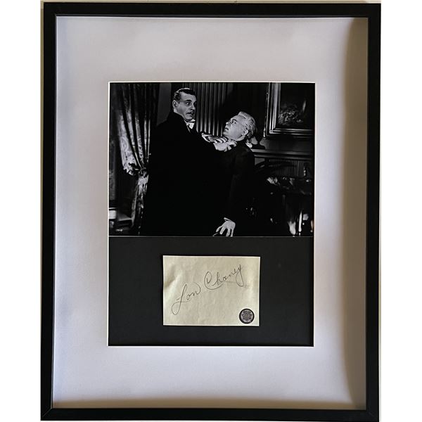 Lon Chaney Jr. original signature collage