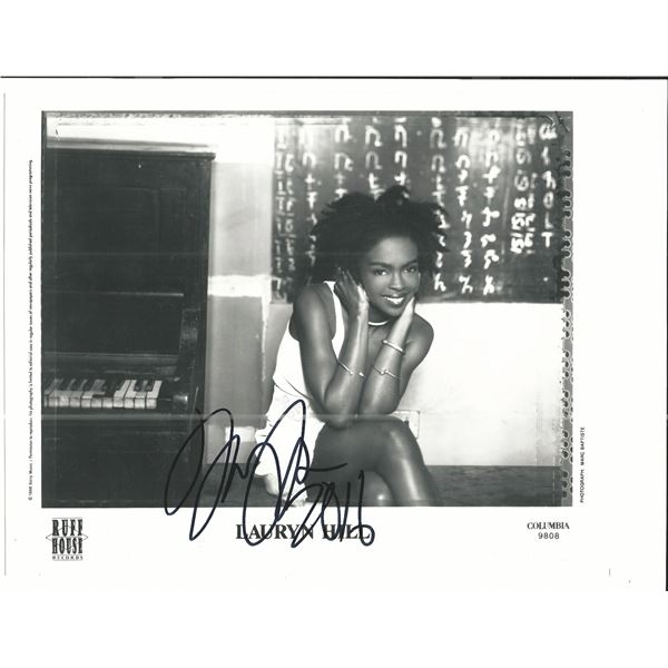 Lauryn Hill signed photo