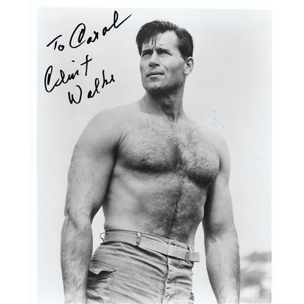 Clint Walker signed photo