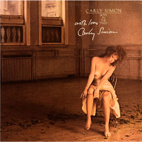Carly Simon signed Boys In The Trees album