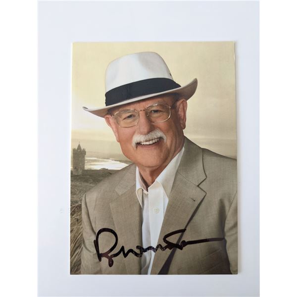 Roger Whittaker signed promo card