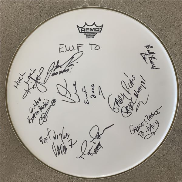 Earth, Wind and Fire signed drum head