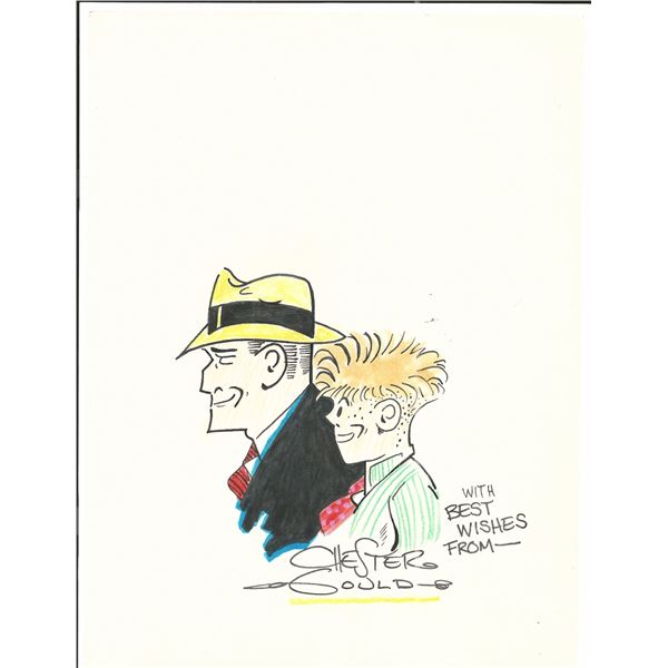 Dick Tracy signed sketch