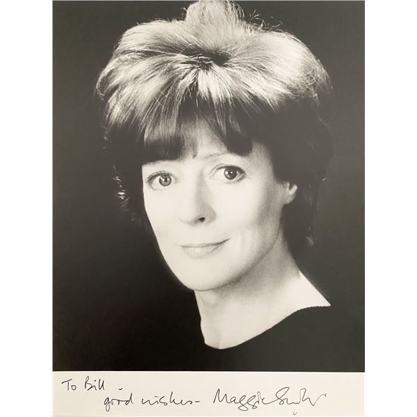 Maggie Smith signed photo
