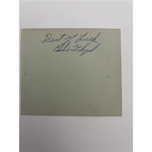 Eddie Floyd original signature