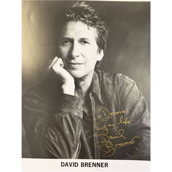 Comedian David Brenner signed photo