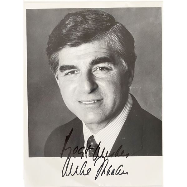 Massachusetts Governor Michael Dukakis signed photo