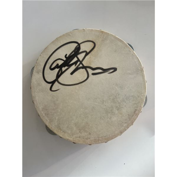 Carly Simon signed tambourine