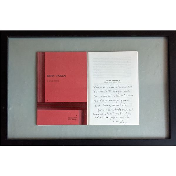 Roger Hedden signed and framed playbook Been Taken