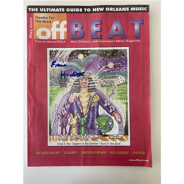 Ernie K-Doe signed magazine