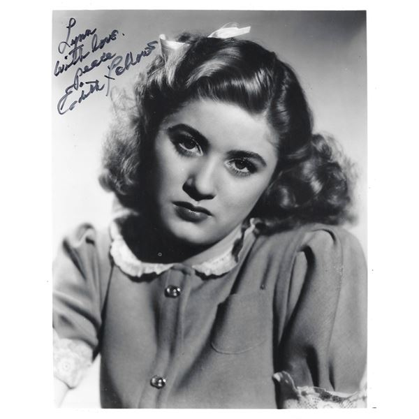 Edith Fellows signed photo