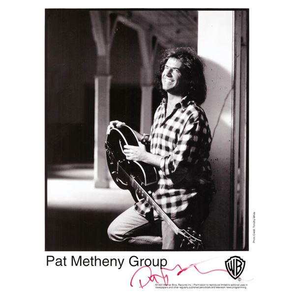 Pat Metheny signed photo