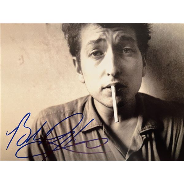 Bob Dylan signed photo