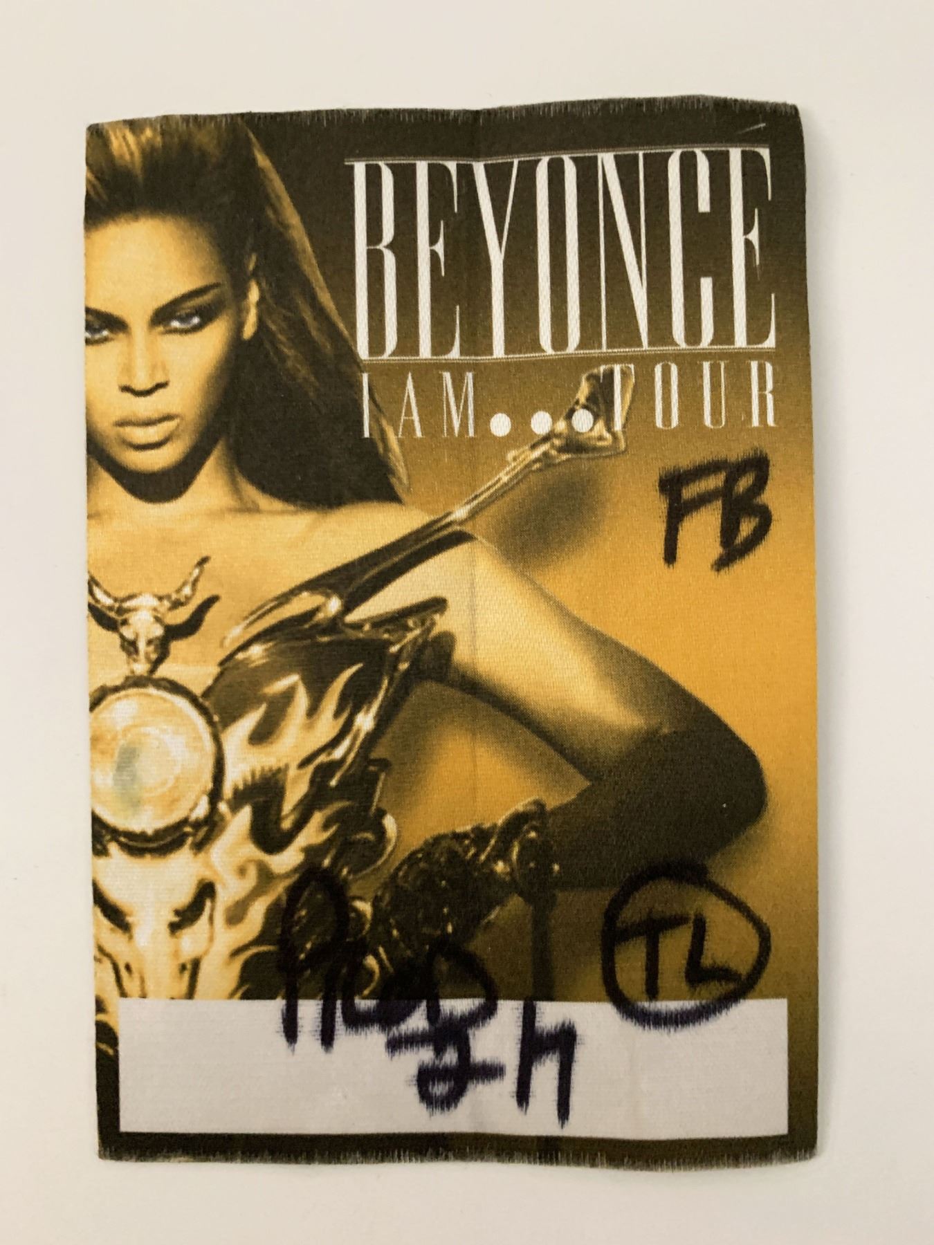 Beyoncé I Am... World Tour Backstage Pass