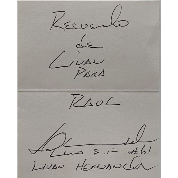 MLB Livan Hernandez signed card