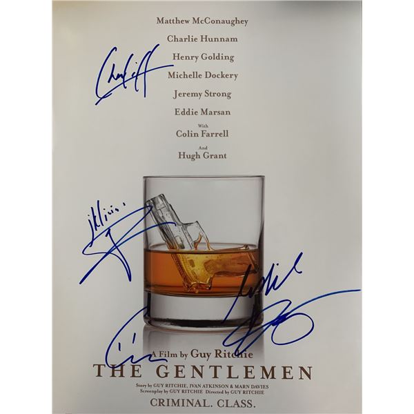The Gentlemen cast signed mini movie poster