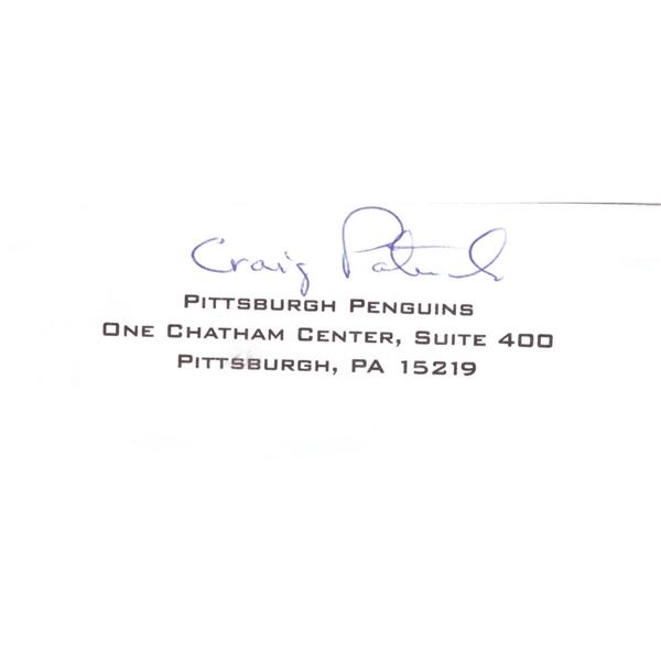 Pittsburgh Penguins Craig Patrick signed photo