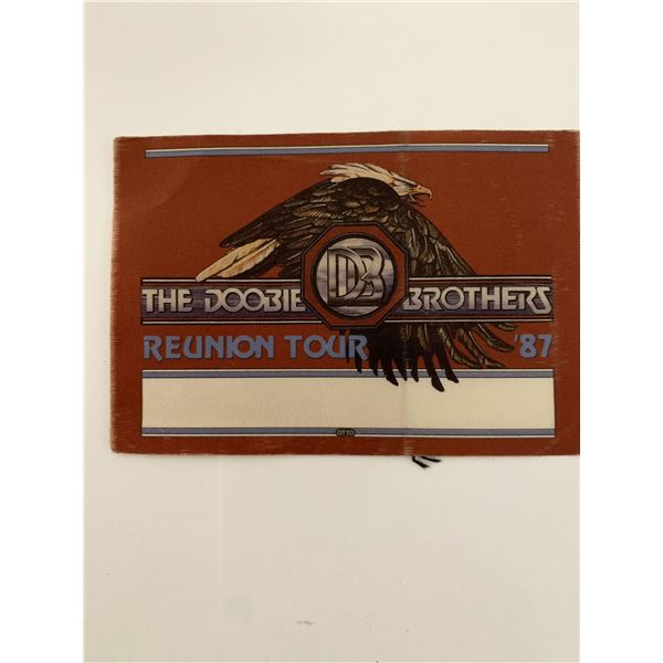The Doobie Brothers 1987 Reunion Tour Backstage Pass