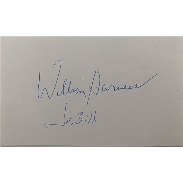 Opera singer William Harness original signature