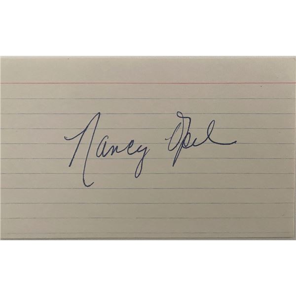 Nancy Opel original signature