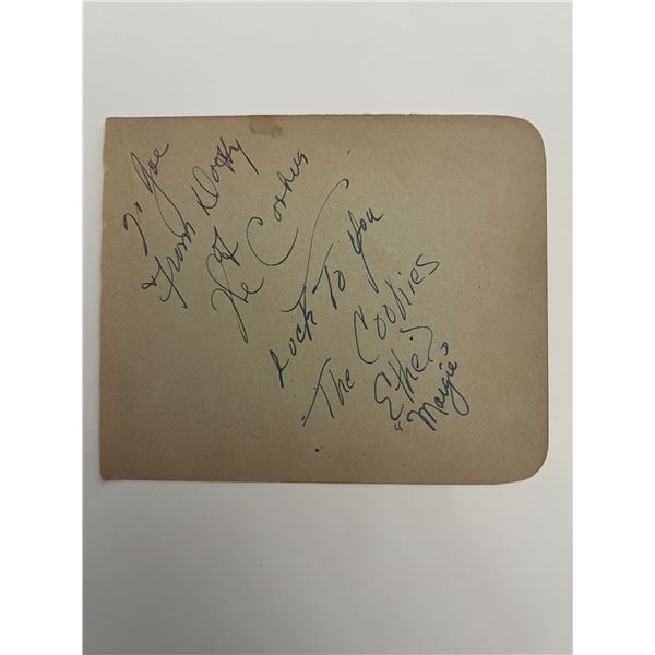 The Cookies original band signature sheet