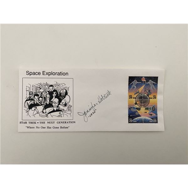 Star Trek: The Next Generation Jennifer Hetrick signed cover