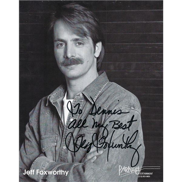 Comedian Jeff Foxworthy signed photo