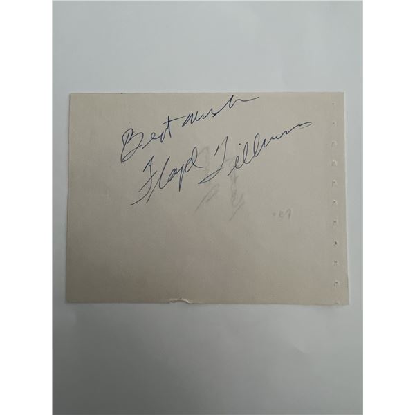 Floyd Tillman original signature