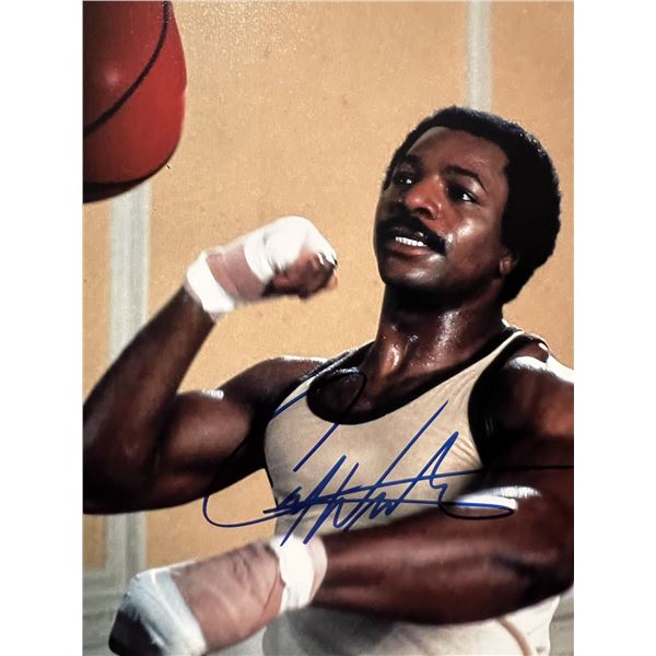 Rocky Carl Weathers signed photo