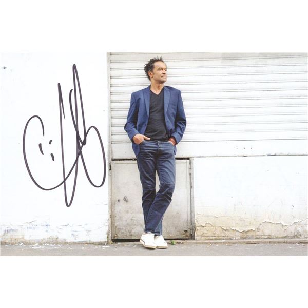 Tennis star Yannick Noah signed postcard