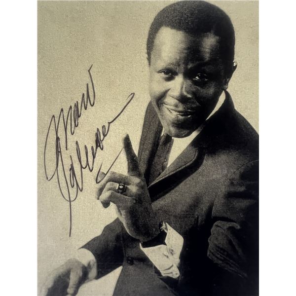 Marv Johnson signed photo