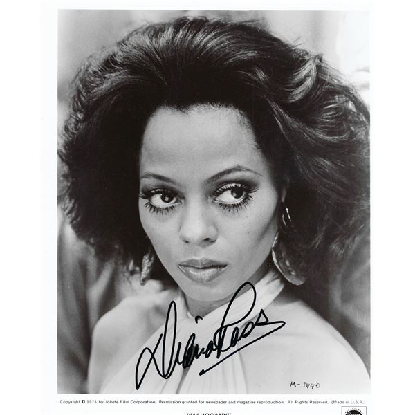 Diana Ross signed movie photo