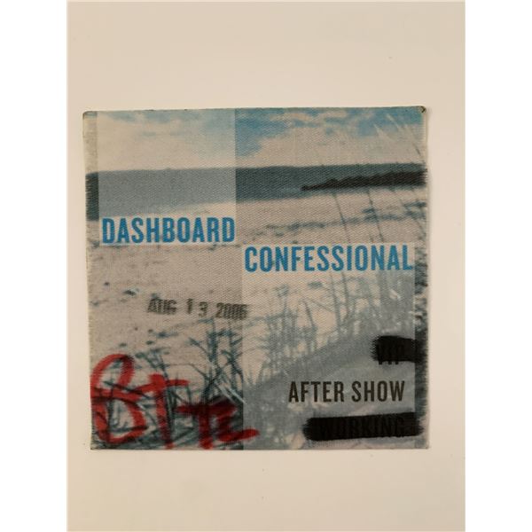 Dashboard Confessional 2006 After Show Pass