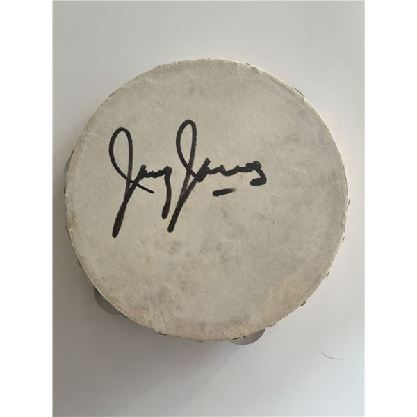 Jimmy Jones signed tambourine
