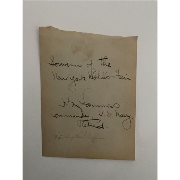 H.M. Sammers original signature