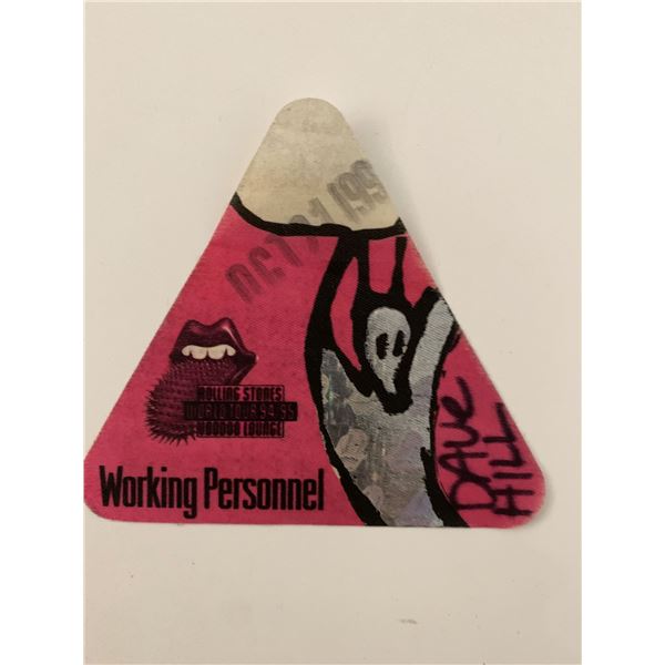 The Rolling Stones '95-'95 Voodoo Lounge Backstage Pass